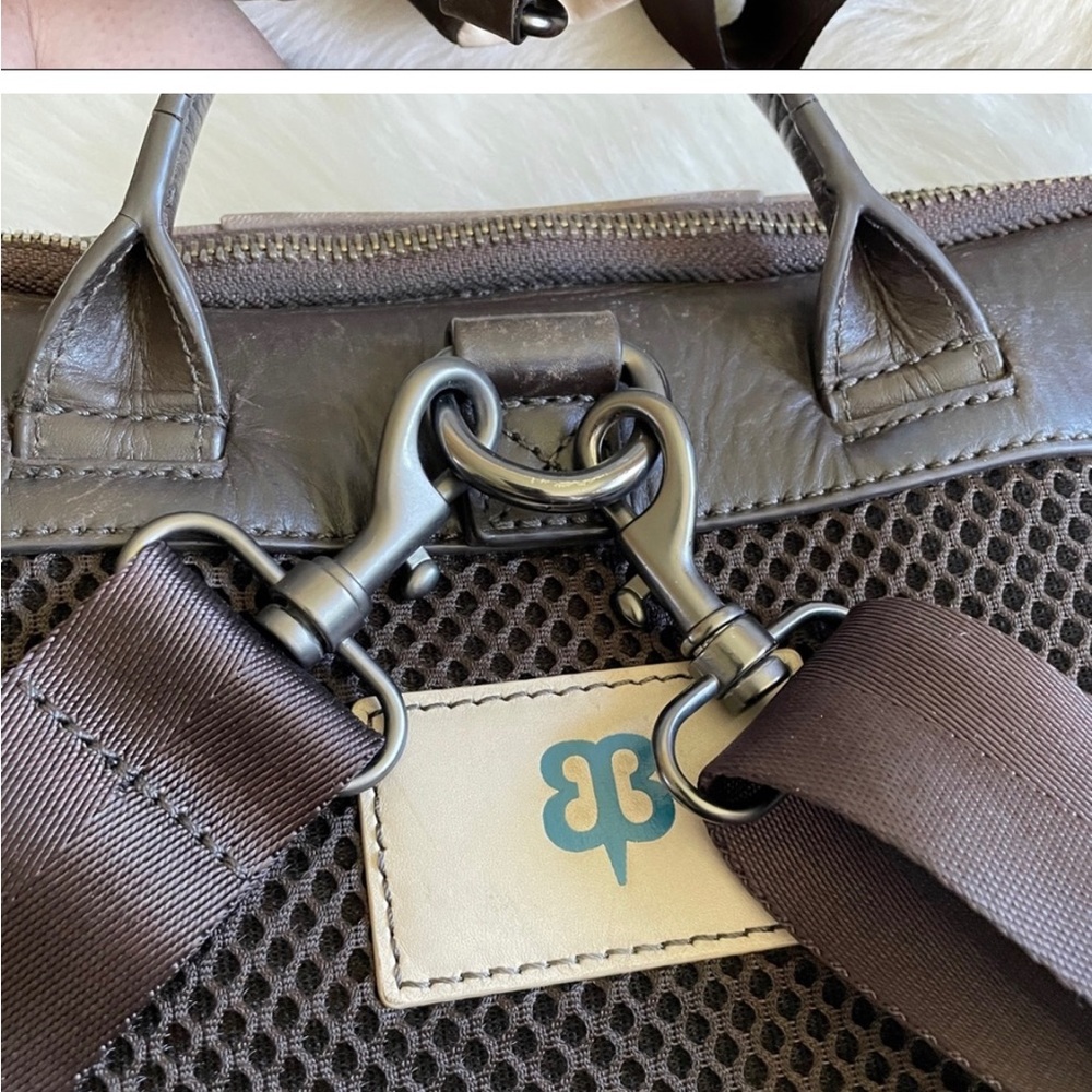 Beta Brand Leather Patchwork Laptop Backpack Conv… - image 6